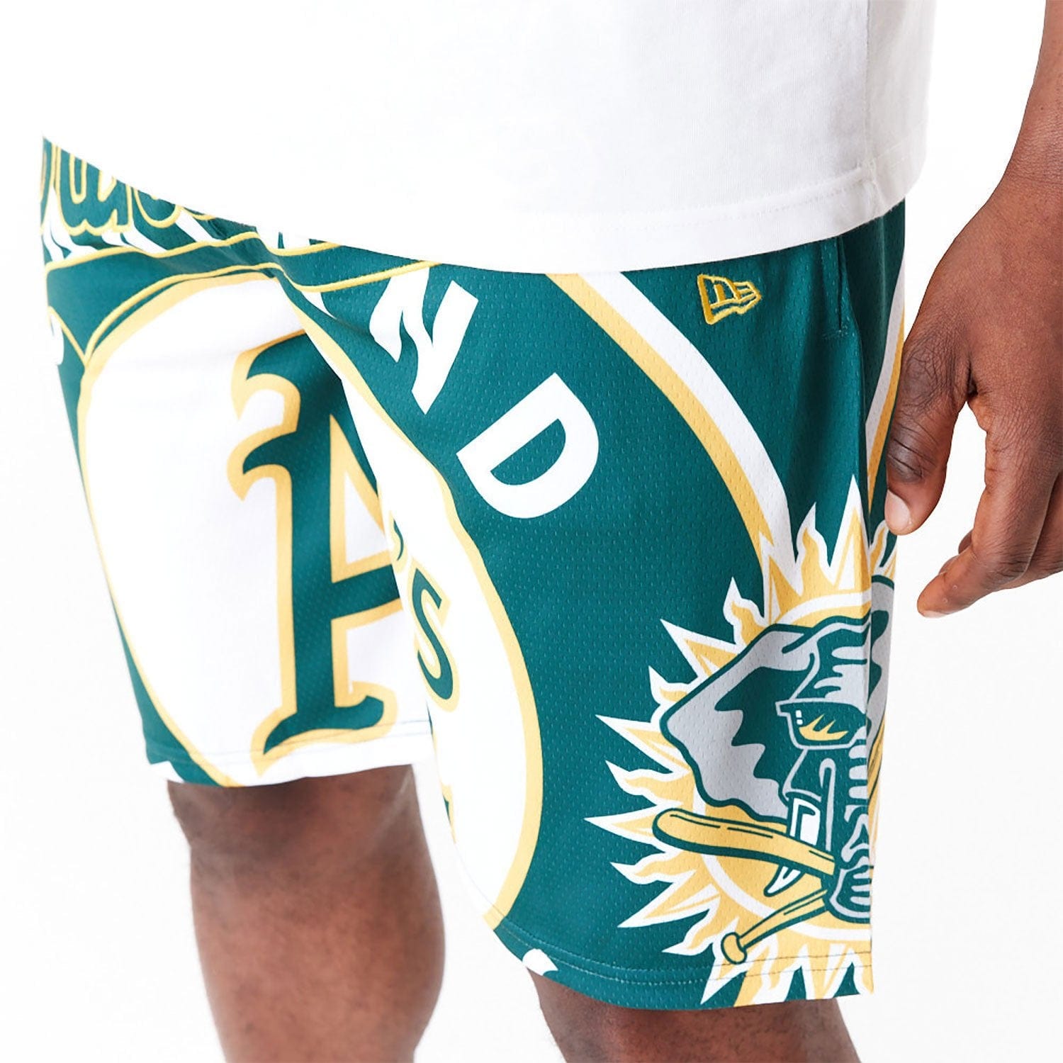 Oakland Athletics MLB Large Logo Short grün - STADIUMDREAMS