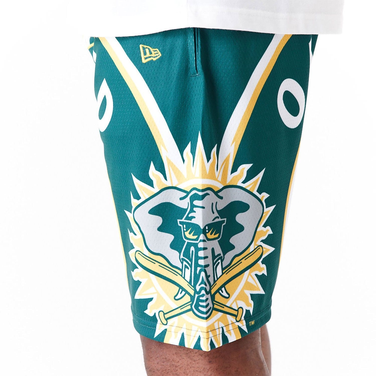 Oakland Athletics MLB Large Logo Short grün - STADIUMDREAMS