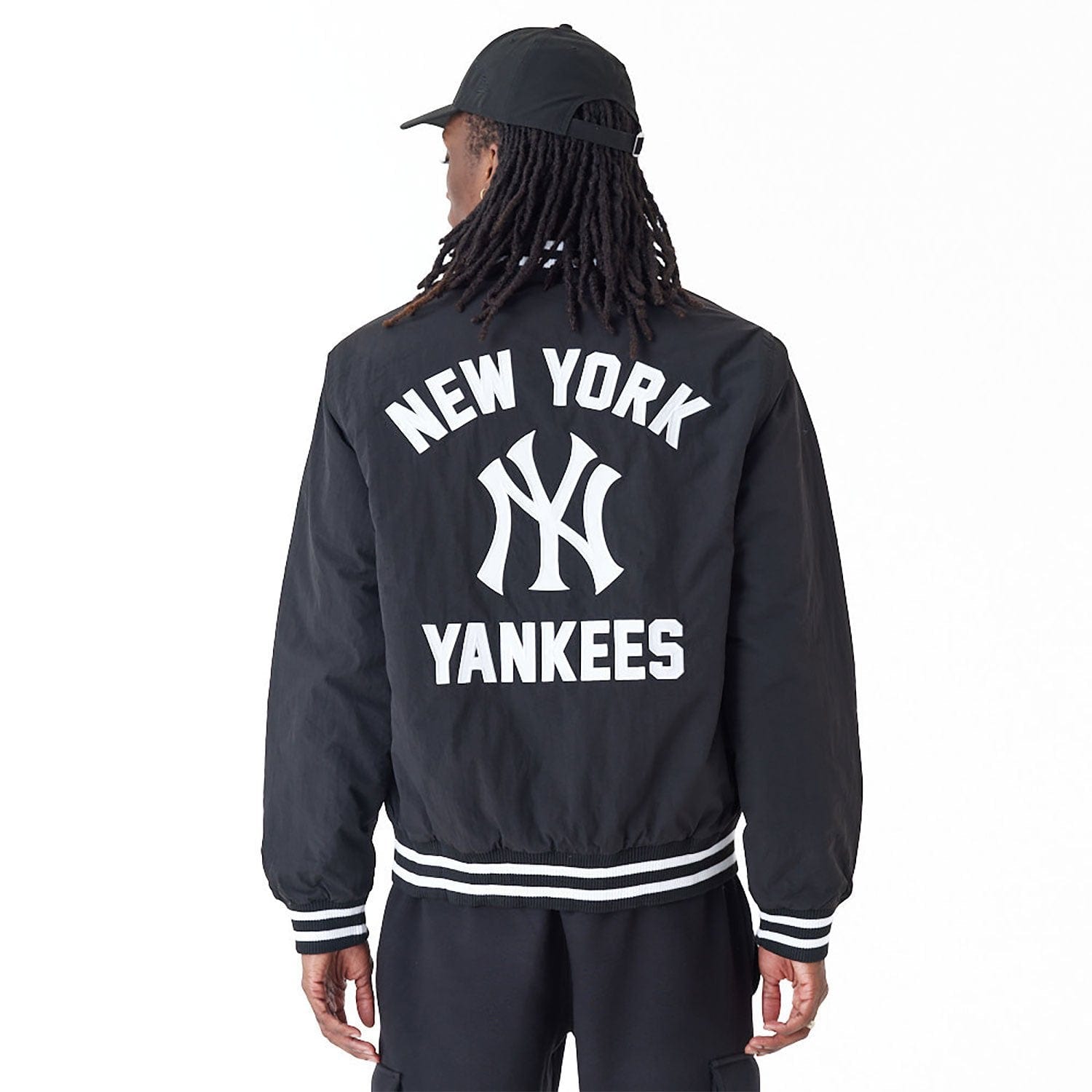 New York Yankees MLB Team Wordmark Bomberjacke schwarz - STADIUMDREAMS