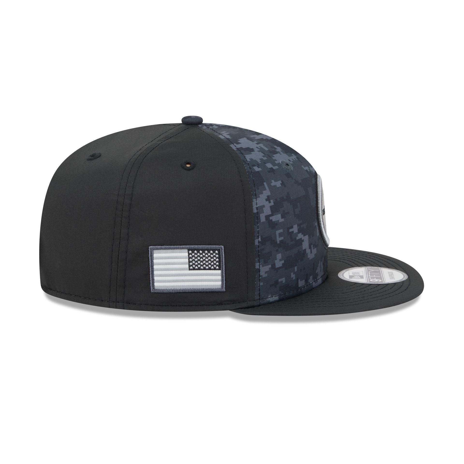 Pittsburgh Steelers New Era 2026 NFL Salute to Service 9FIFTY Snapback Cap Camouflage Schwarz