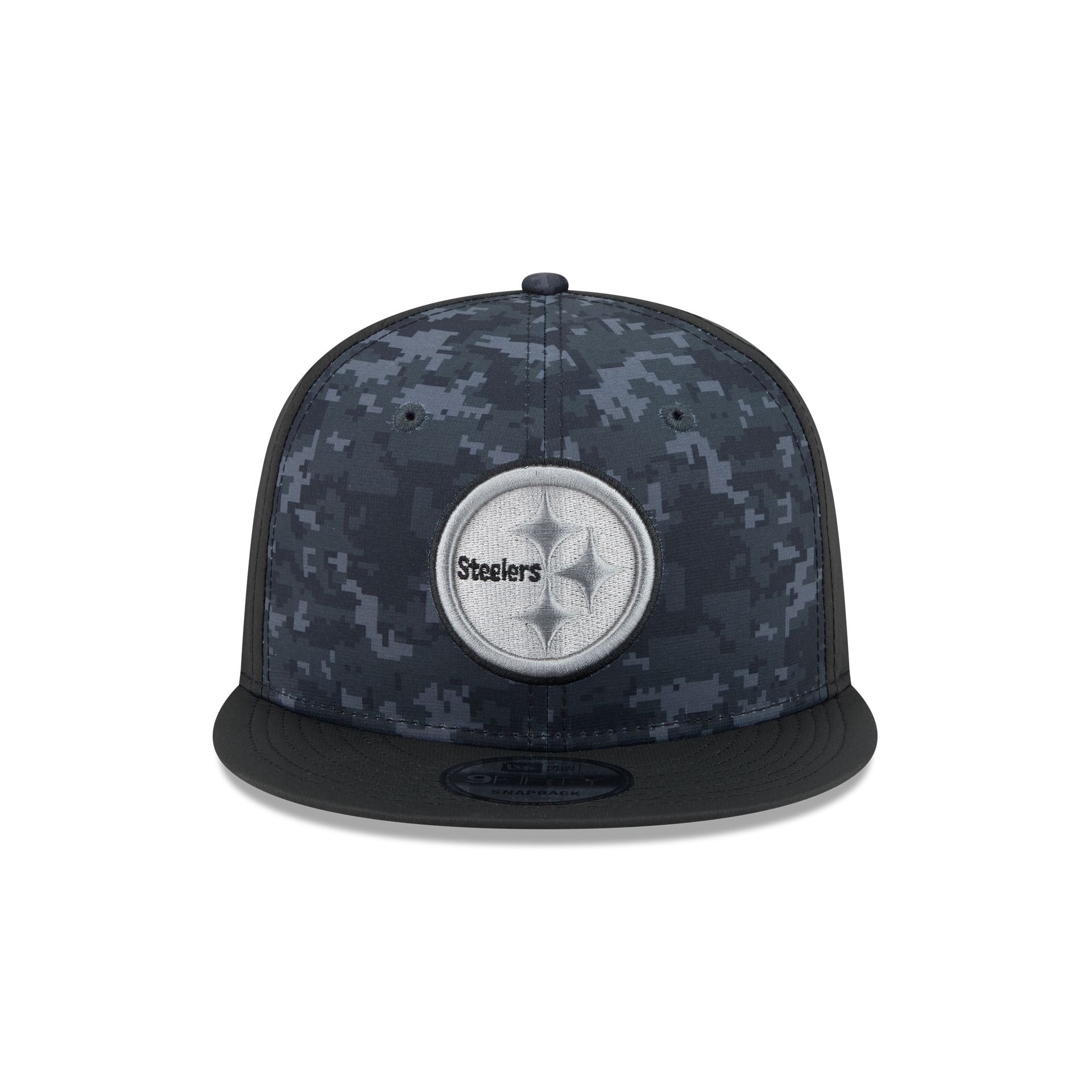 Pittsburgh Steelers New Era 2026 NFL Salute to Service 9FIFTY Snapback Cap Camouflage Schwarz