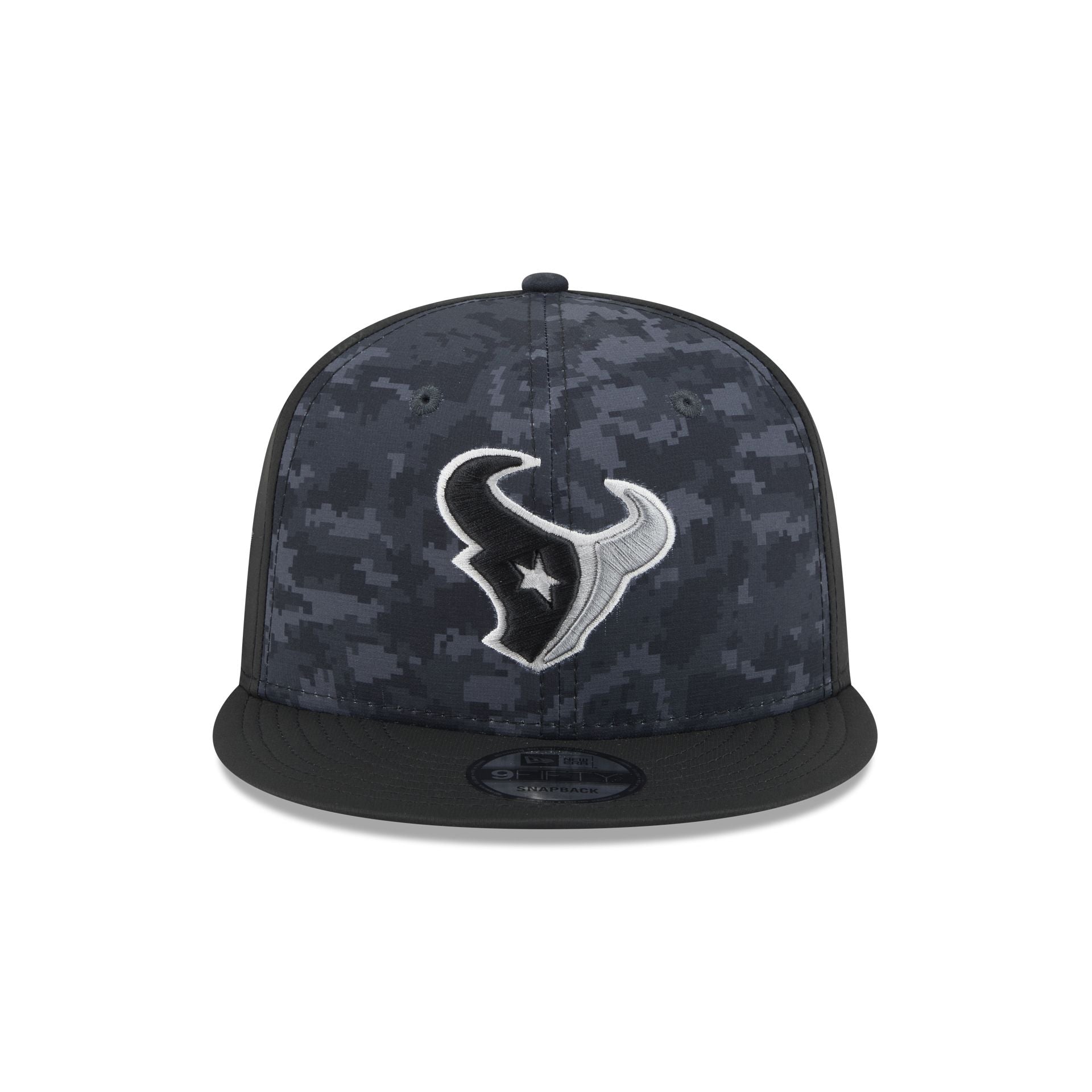 Houston Texans New Era 2026 NFL Salute to Service 9FIFTY Snapback Cap Camouflage Schwarz