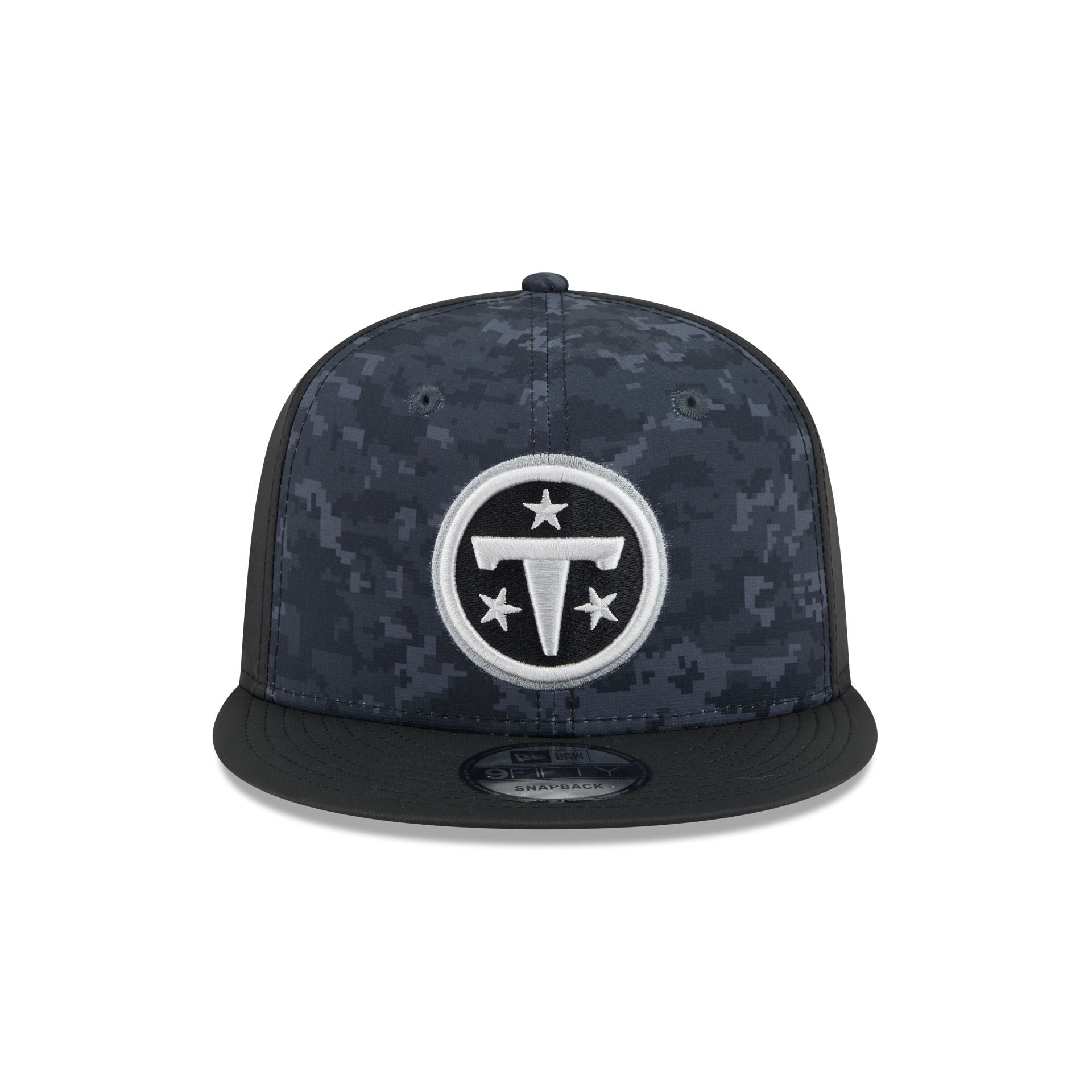 Tennessee Titans New Era 2026 NFL Salute to Service 9FIFTY Snapback Cap Camouflage Schwarz