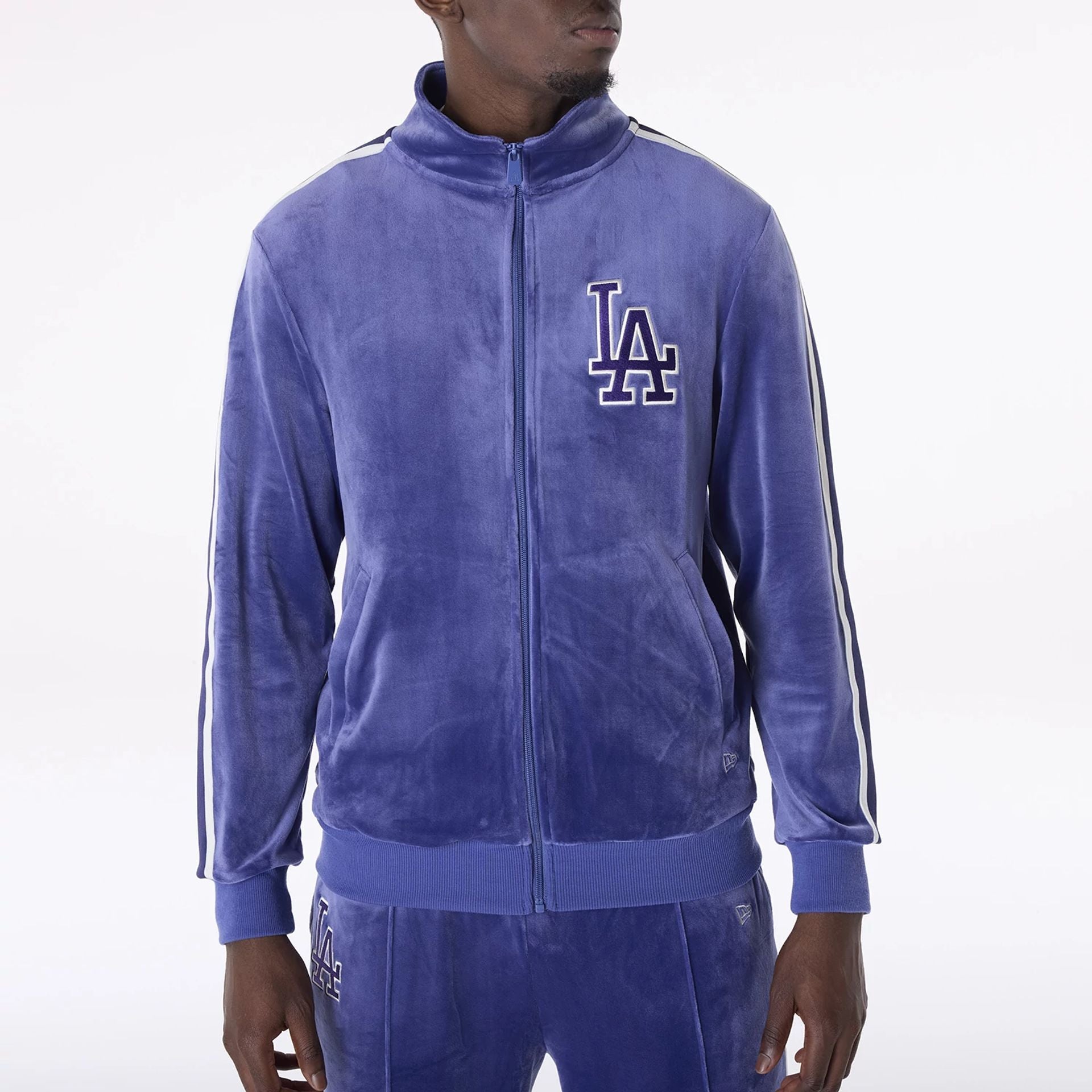 Los Angeles Dodgers New Era Velour MLB Jogginghose Lila