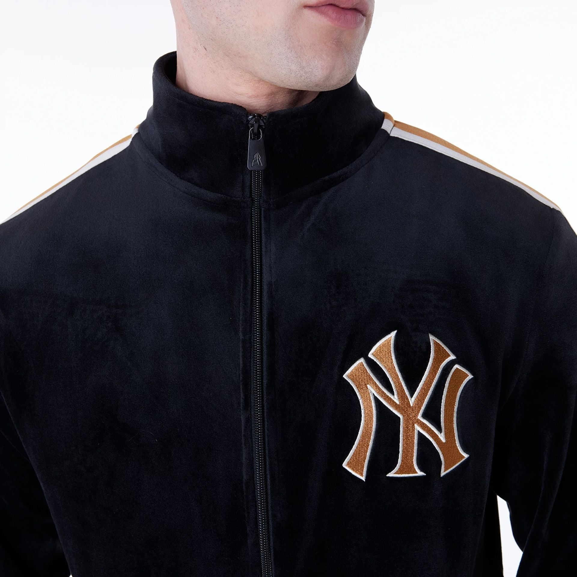 New York Yankees New Era Velour MLB Jogginghose Schwarz