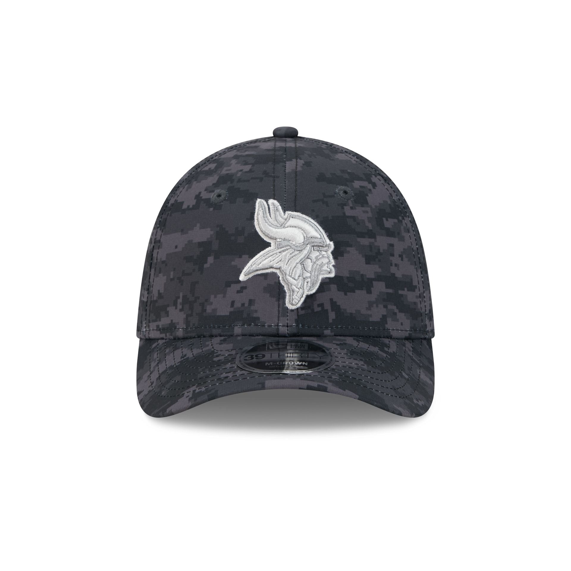 Minnesota Vikings New Era 2026 NFL Salute to Service 39THIRTY Flex Fit Cap Camouflage Schwarz