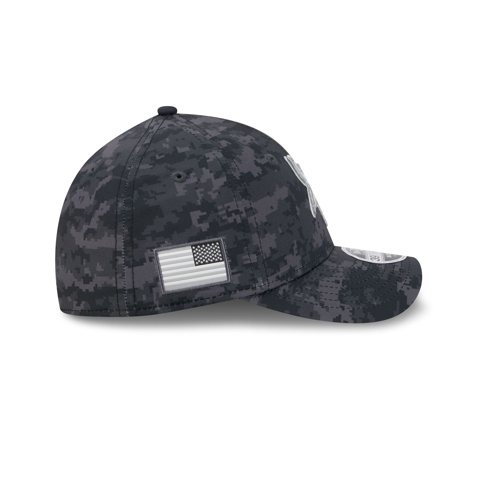 Minnesota Vikings New Era 2026 NFL Salute to Service 39THIRTY Flex Fit Cap Camouflage Schwarz