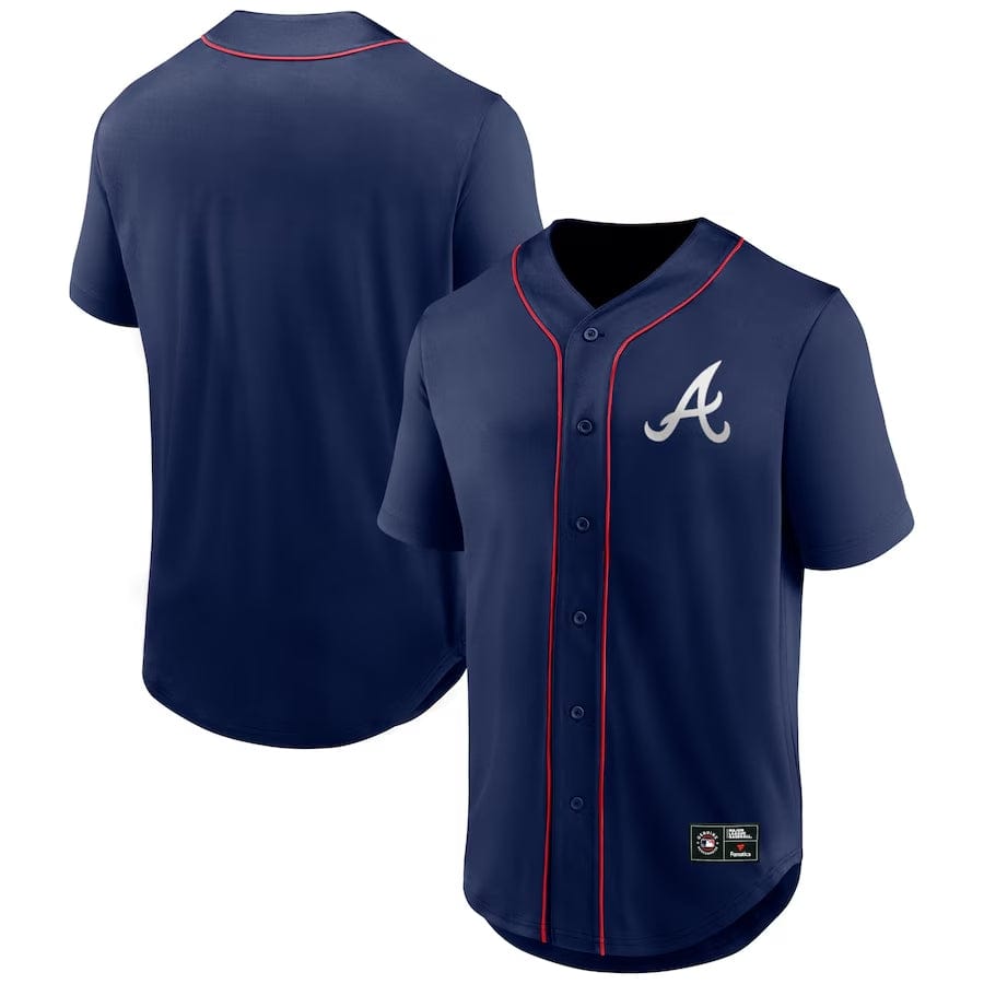 Atlanta Braves MLB Core Foundation Trikot navy - STADIUMDREAMS