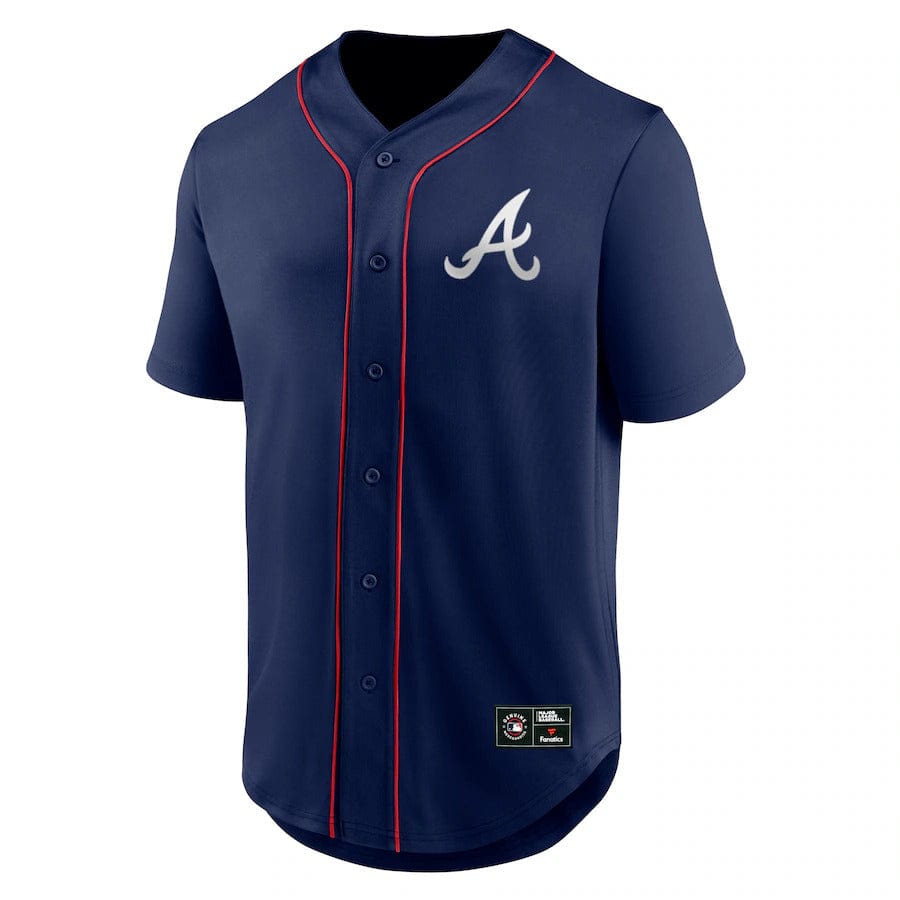 Atlanta Braves MLB Core Foundation Trikot navy - STADIUMDREAMS