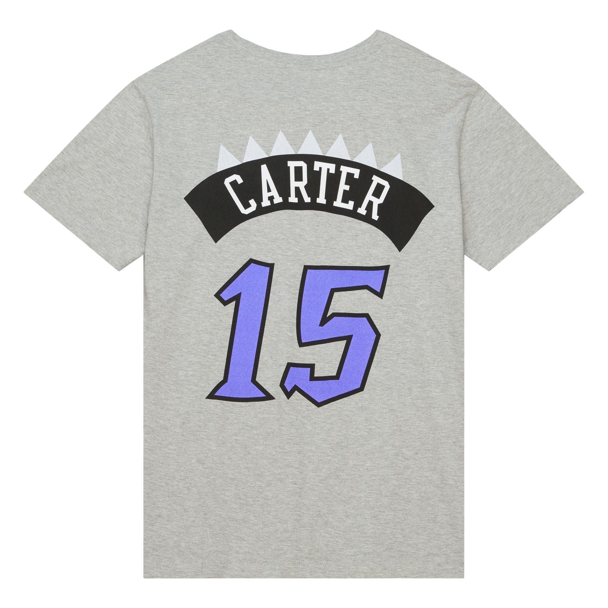 Vince Carter #15 Toronto Raptors Mitchell & Ness NBA Name & Number T-Shirt Grau - STADIUMDREAMS