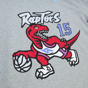 Vince Carter #15 Toronto Raptors Mitchell & Ness NBA Name & Number T-Shirt Grau - STADIUMDREAMS