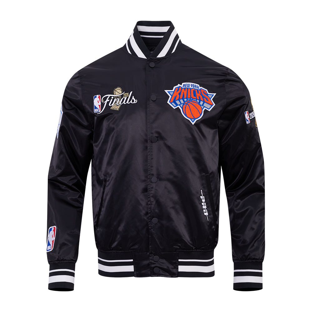 New York Knicks Pro Standard 2026 NBA Champions Limited Edition Satin Jacke Schwarz