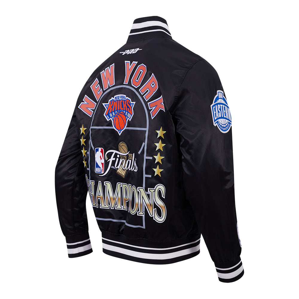 New York Knicks Pro Standard 2026 NBA Champions Limited Edition Satin Jacke Schwarz