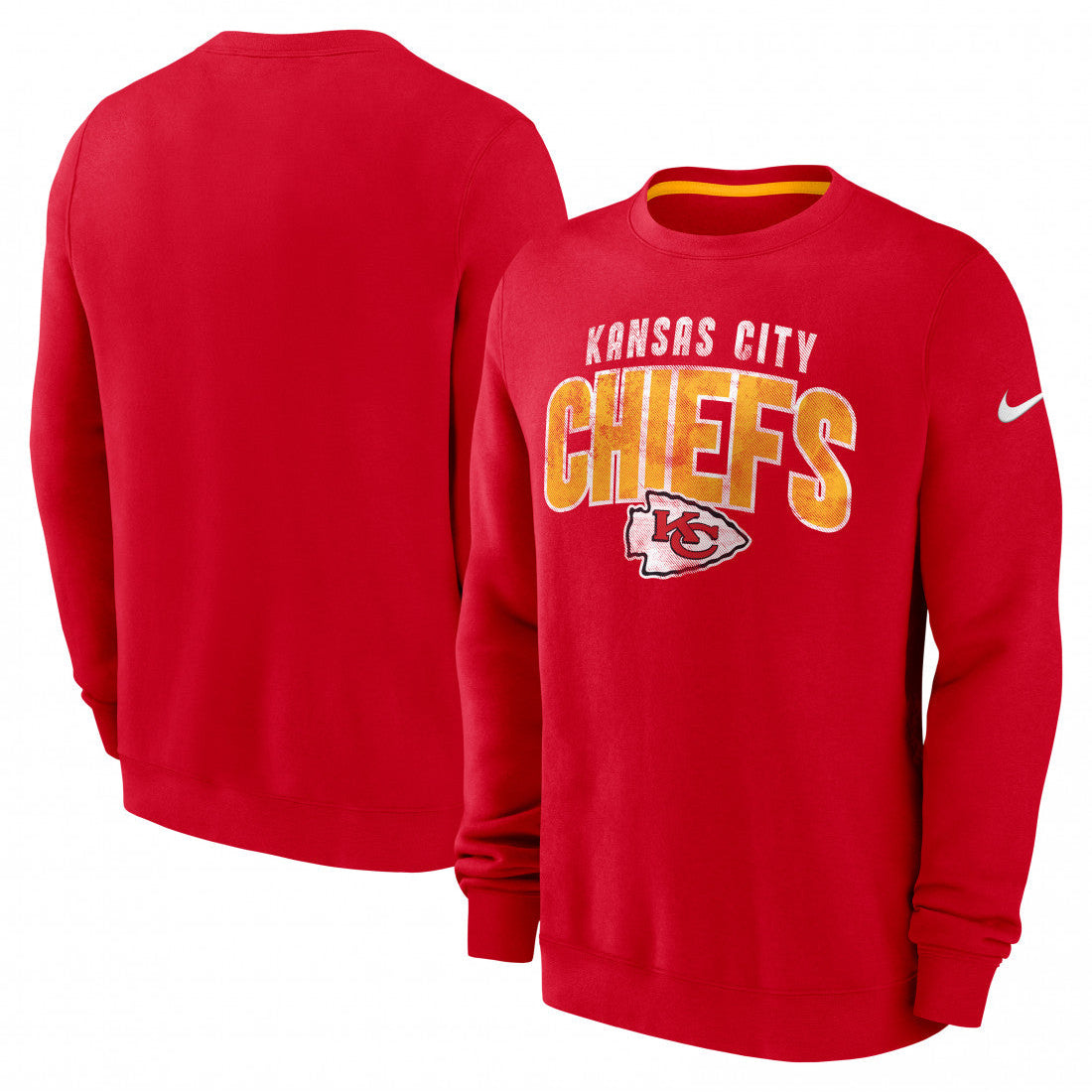 Kansas City Chiefs Nike Rewind Club Crewneck Fleece NFL Pullover Rot - STADIUMDREAMS