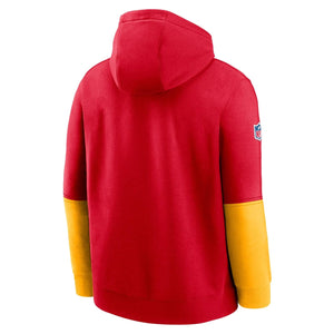 Kansas City Chiefs Nike Team Issue Fleece Official Sideline NFL Hoodie Rot - STADIUMDREAMS