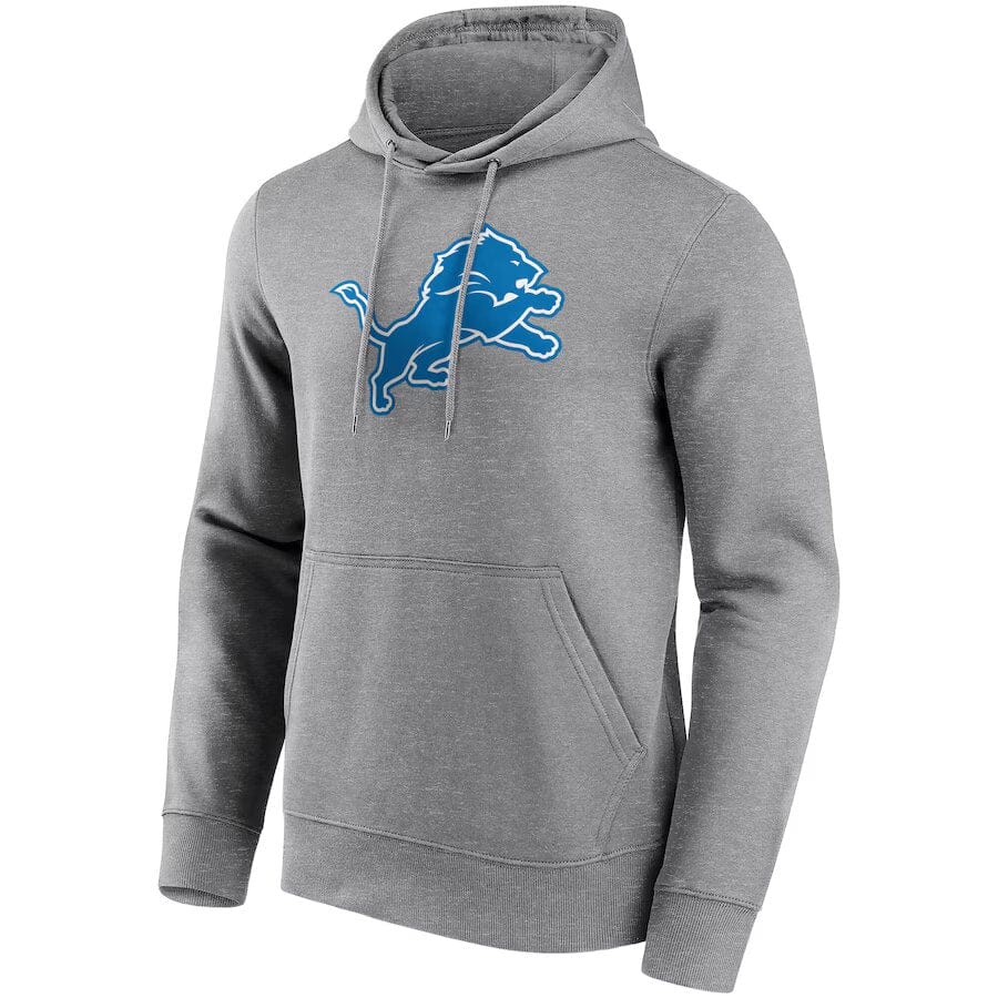 Detroit Lions Fanatics NFL Primary Logo Graphic Hoodie Grau - STADIUMDREAMS