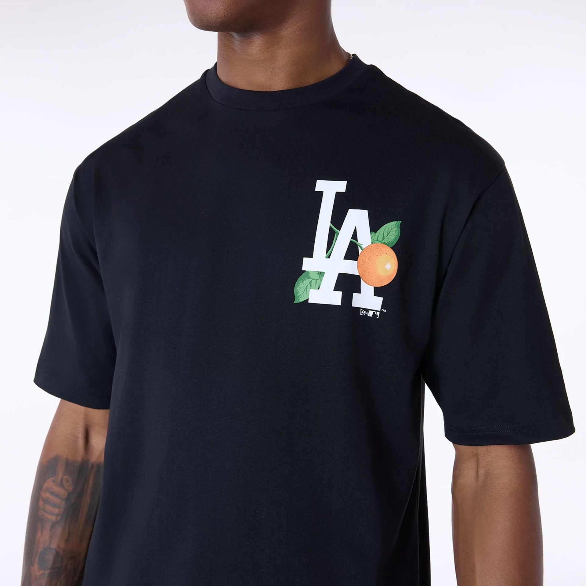 Los Angeles Dodgers New Era Fruit Backprint MLB T-Shirt Schwarz