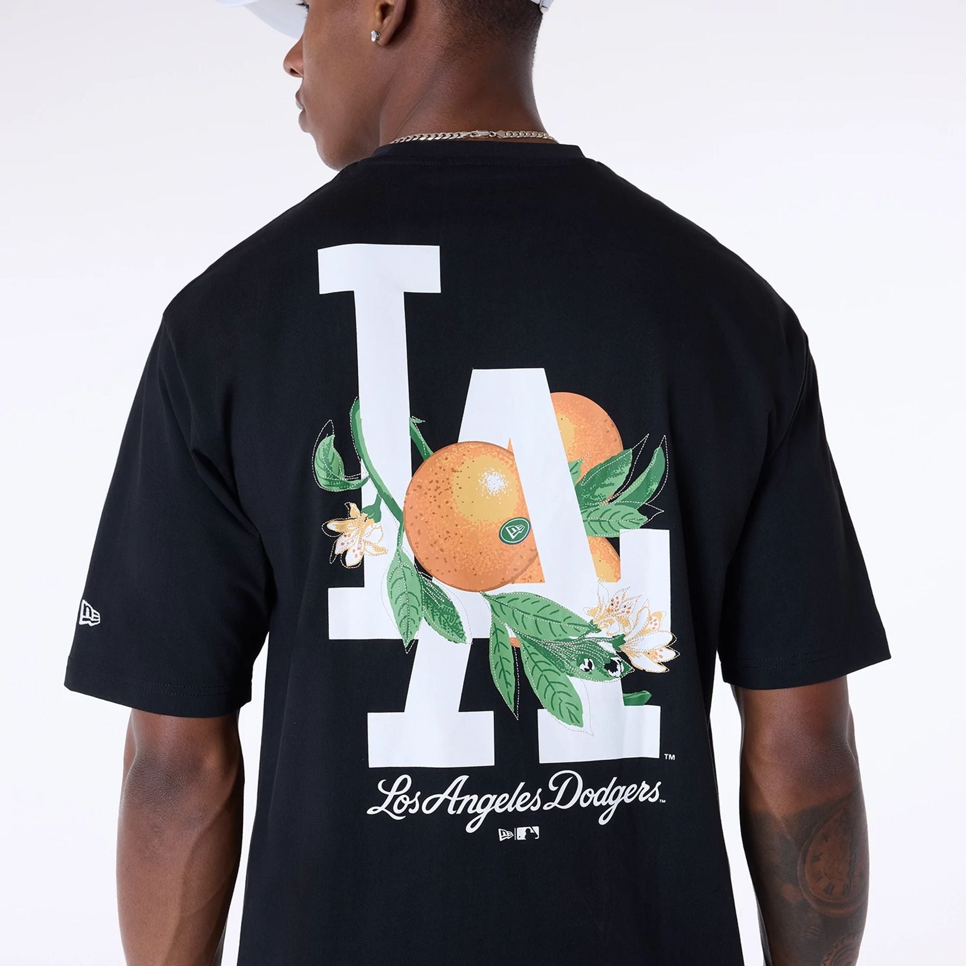 Los Angeles Dodgers New Era Fruit Backprint MLB T-Shirt Schwarz