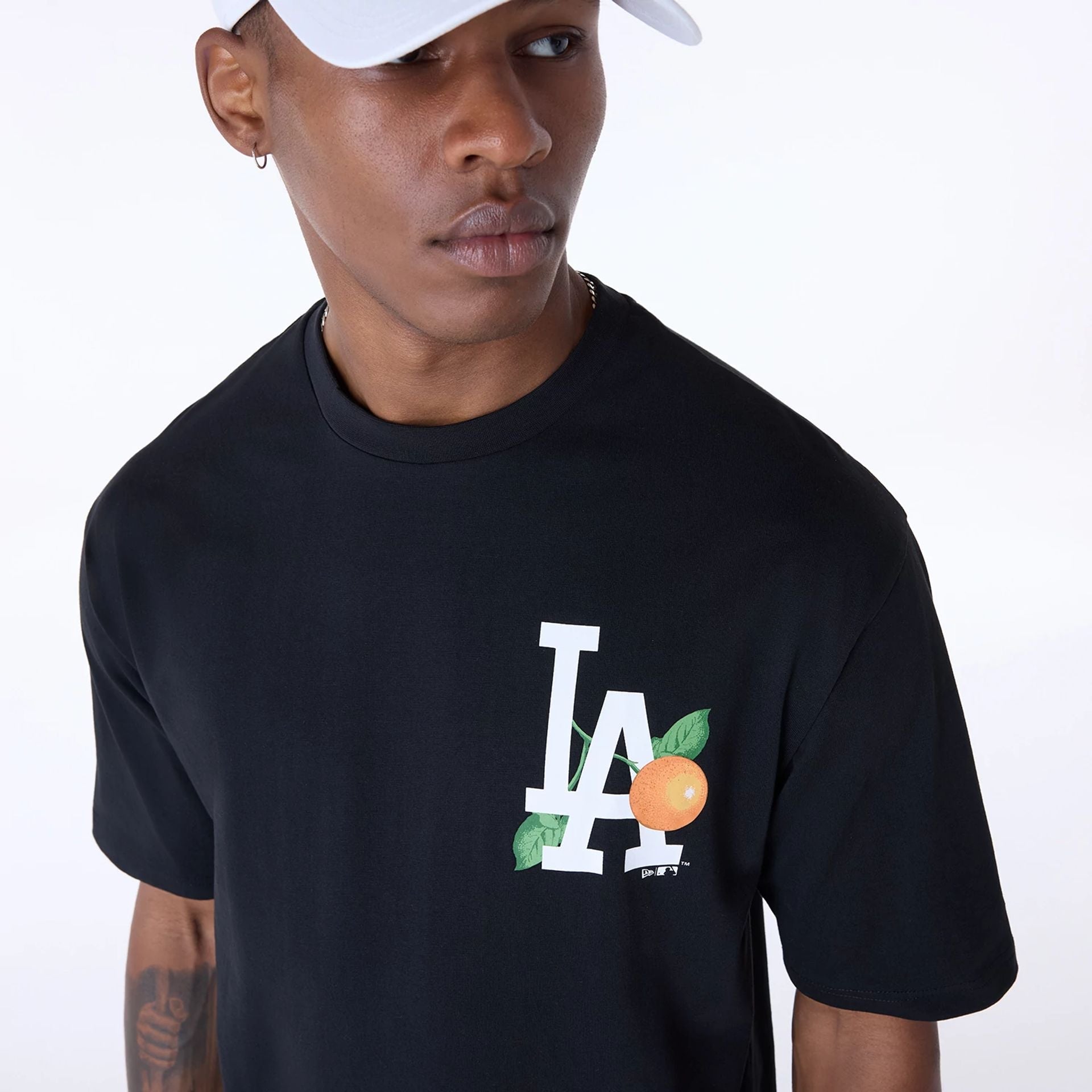 Los Angeles Dodgers New Era Fruit Backprint MLB T-Shirt Schwarz