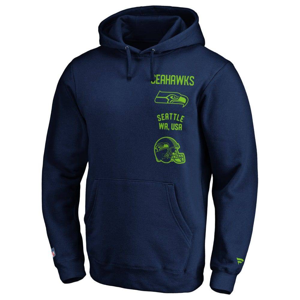 Fanatics Pullover Seattle Seahawks NFL Property Of Graphic Hoodie navy