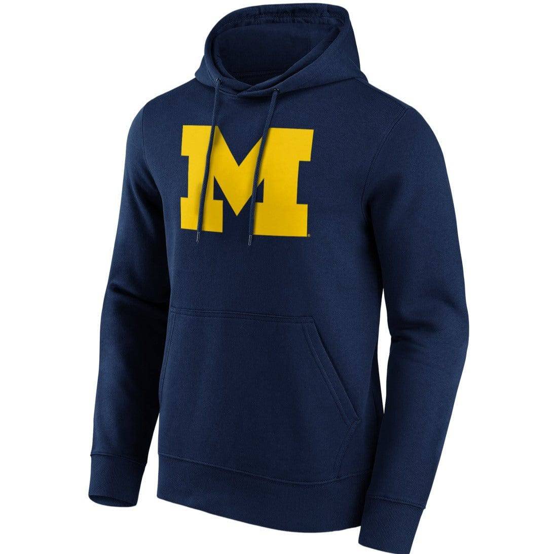 Michigan Wolverines NCAA Primary Logo Hoodie navy - STADIUMDREAMS