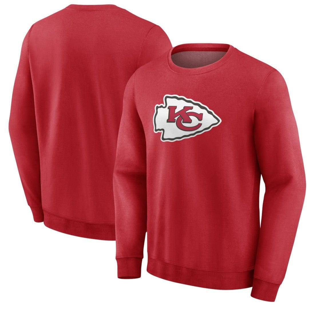 Kansas City Chiefs NFL Primary Logo Crewneck Sweatshirt rot - STADIUMDREAMS