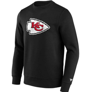 Kansas City Chiefs NFL Primary Logo Crewneck Sweatshirt schwarz - STADIUMDREAMS