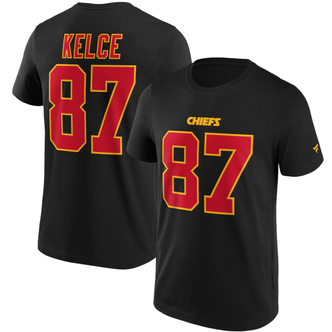 Kansas City Chiefs Travis Kelce NFL Name & Number T-Shirt schwarz - STADIUMDREAMS