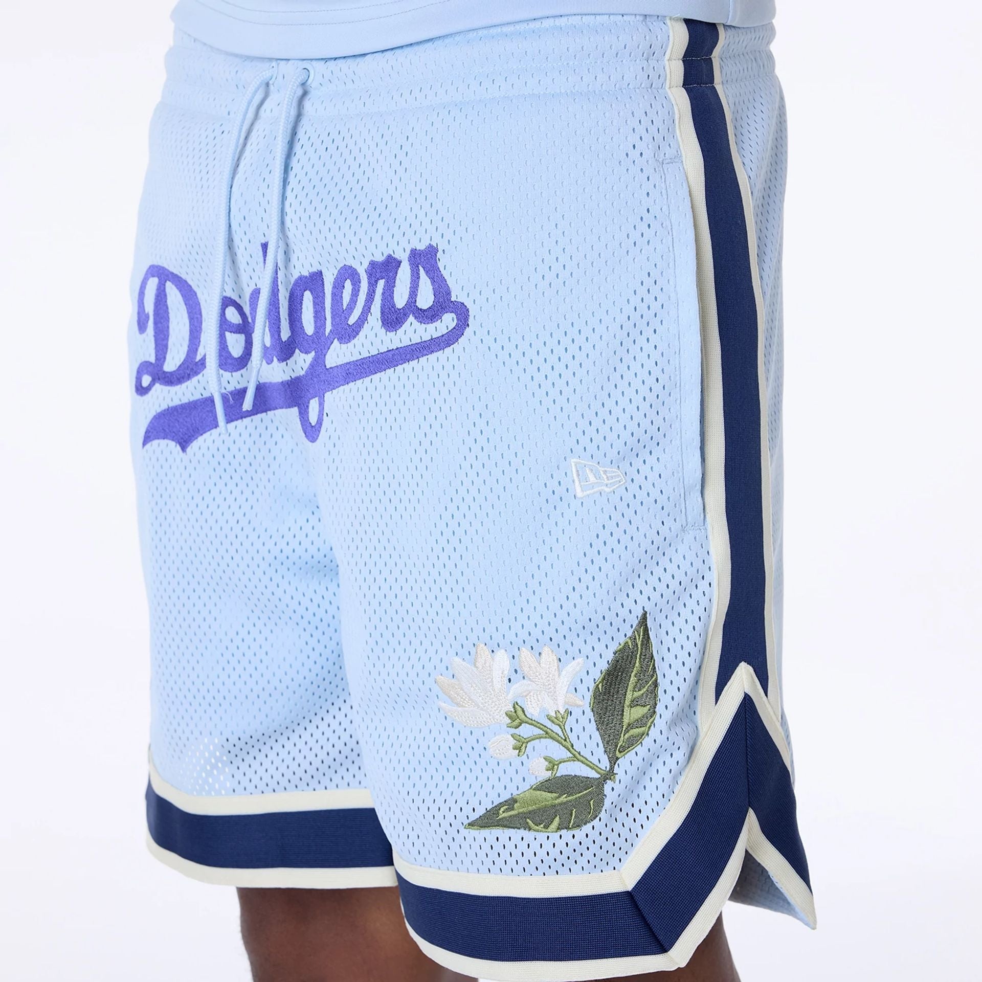 Los Angeles Dodgers New Era Floral Mesh MLB Shorts Blau