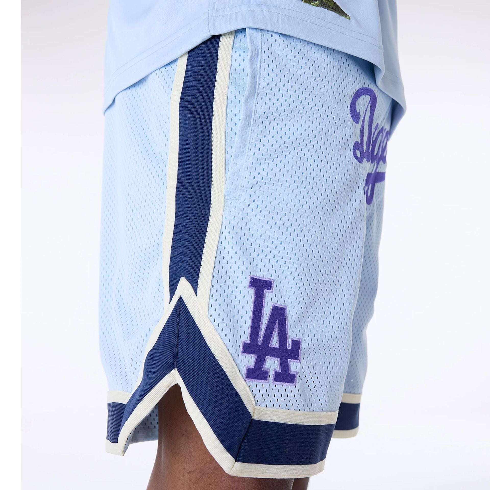 Los Angeles Dodgers New Era Floral Mesh MLB Shorts Blau