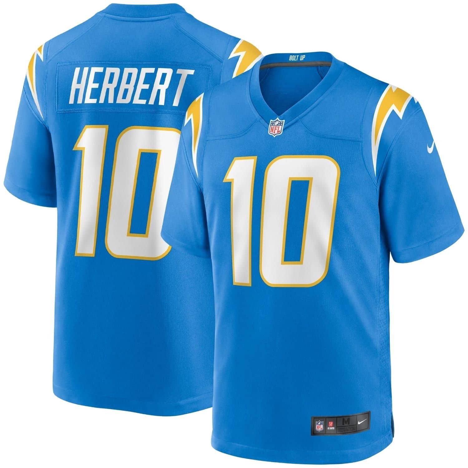 Justin Herbert #10 Los Angeles Chargers Nike Home Game NFL Football Trikot Blau