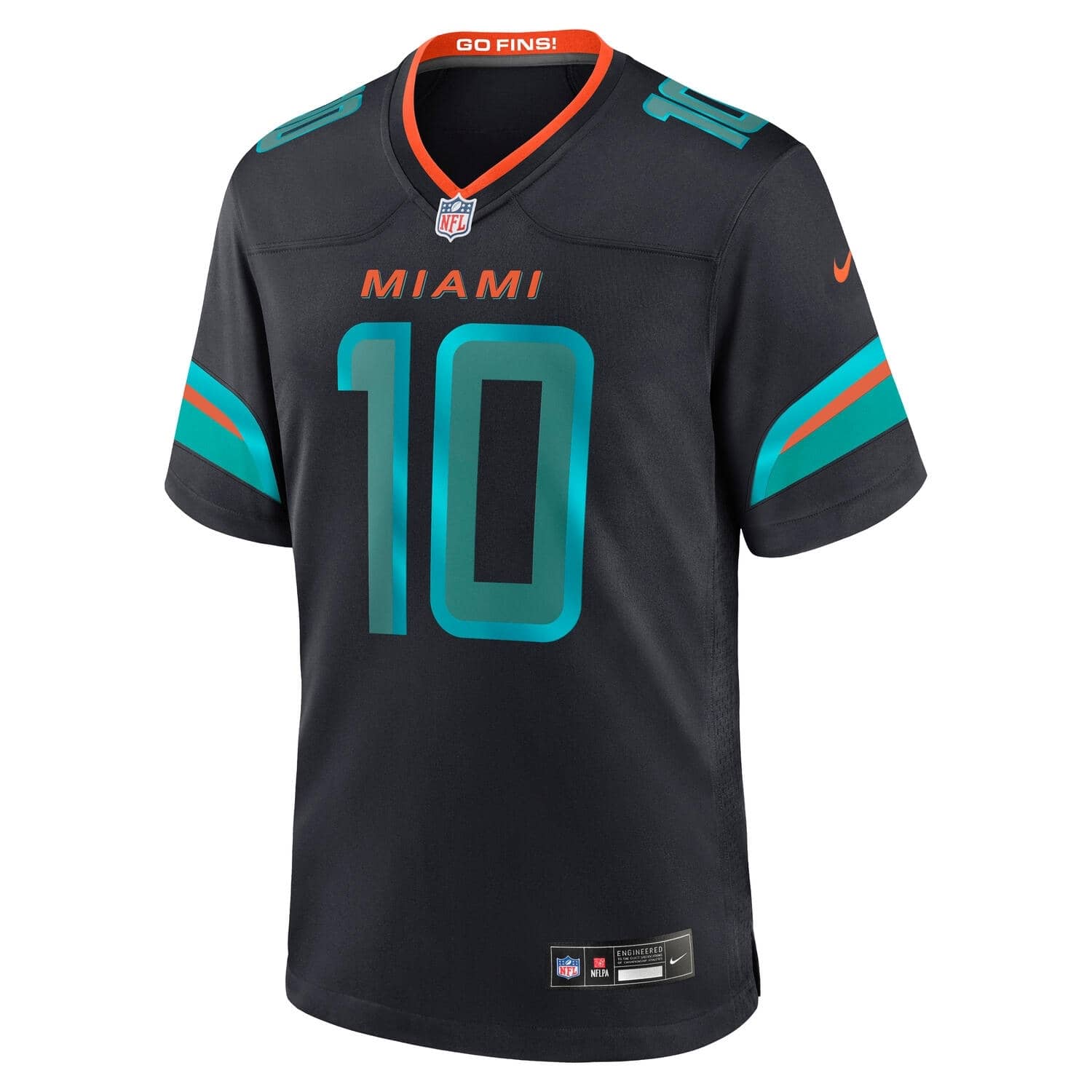 Tyreek Hill #10 Miami Dolphins 2025 Nike Rivalries Game NFL Trikot Blau