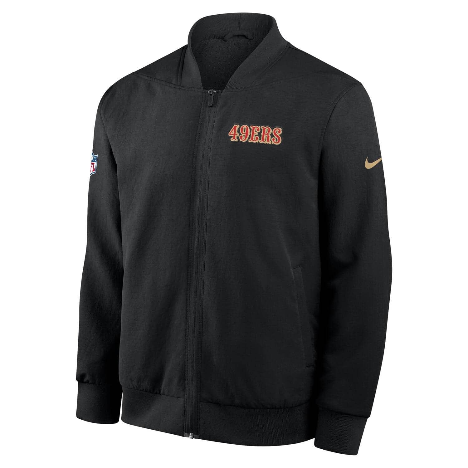 San Francisco 49ers 2025 Nike Rivalries Sideline NFL Bomber Jacke Schwarz