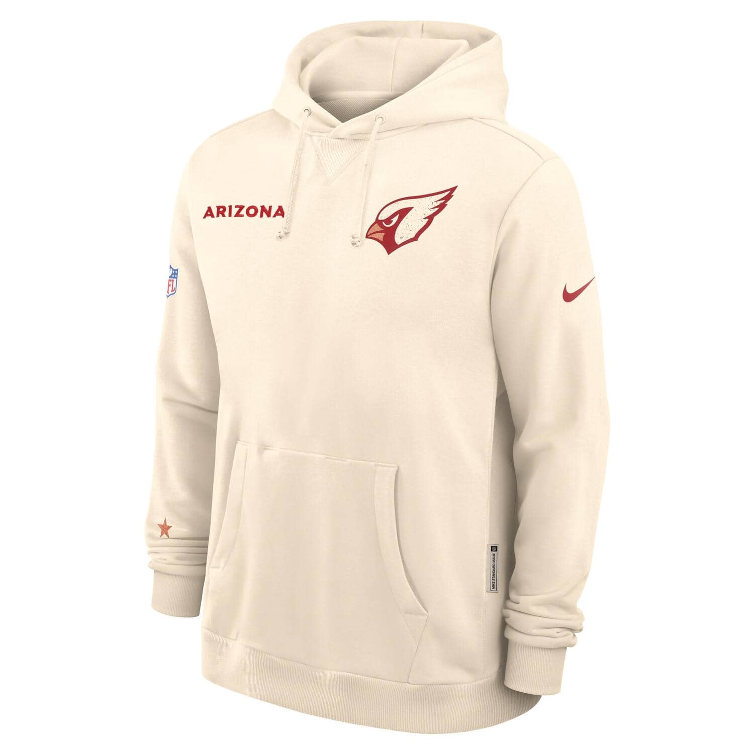 Arizona Cardinals 2025 Rivalries Nike Sideline NFL Hoodie Beige
