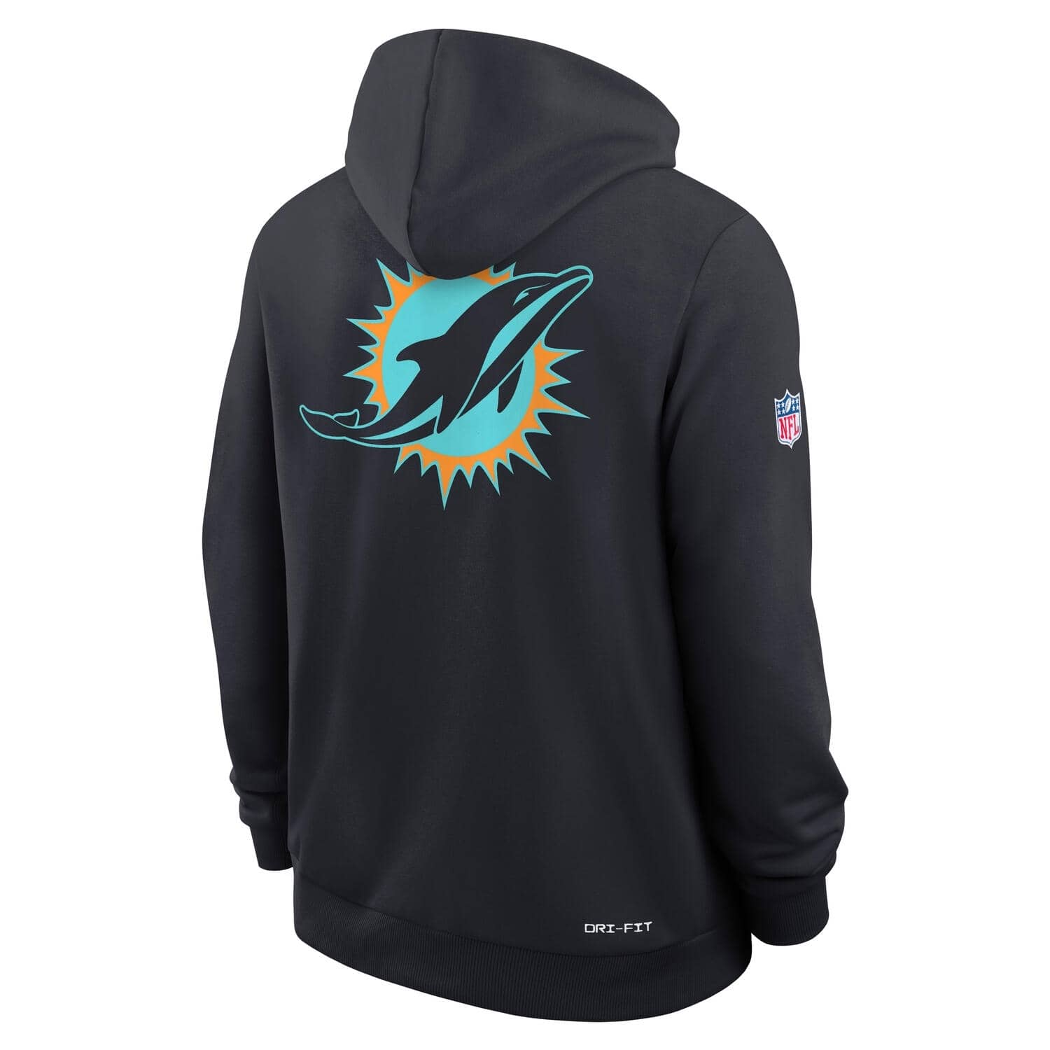 Miami Dolphins 2025 Rivalries Nike Sideline NFL Hoodie Schwarz