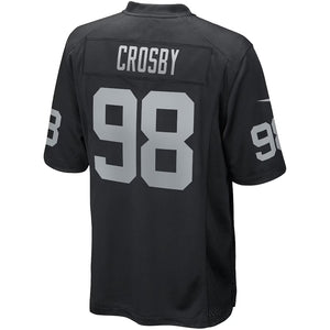 Maxx Crosby #98 Las Vegas Raiders Nike Game NFL Football Trikot Schwarz - STADIUMDREAMS