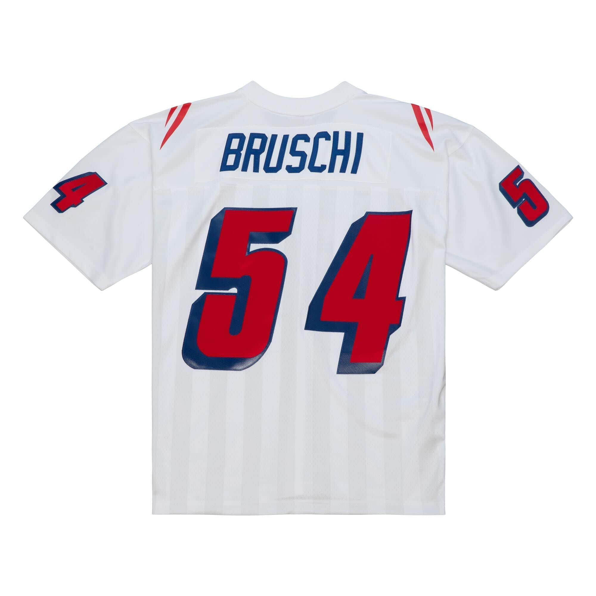 New England Patriots Tedy Bruschi Mitchell & Ness 1996 NFL Trikot Weiss - STADIUMDREAMS