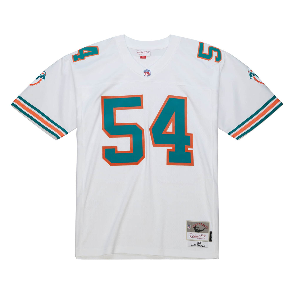 Miami Dolphins Zach Thomas Mitchell & Ness 1996 NFL Trikot Weiss - STADIUMDREAMS