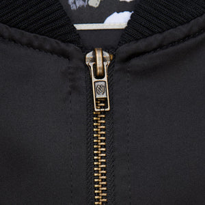 Seattle Seahawks Mitchell & Ness Team Leader Satin Bomber NFL Jacke Schwarz - STADIUMDREAMS