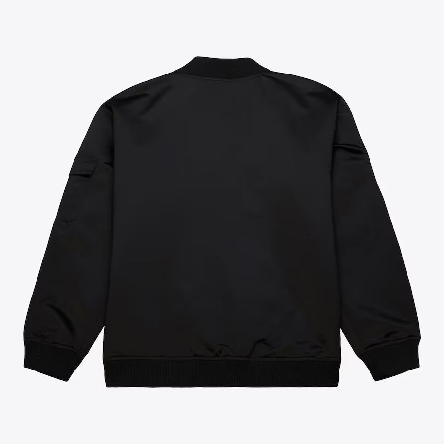 Seattle Seahawks Mitchell & Ness Team Leader Satin Bomber NFL Jacke Schwarz - STADIUMDREAMS