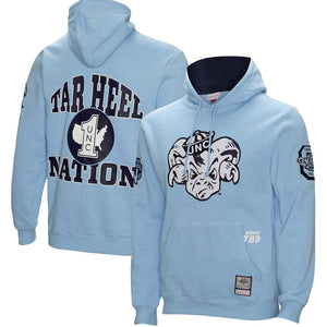 North Carolina Tar Heels NCAA Team Origins Fleece Hoodie Mitchell & Ness Blau - STADIUMDREAMS