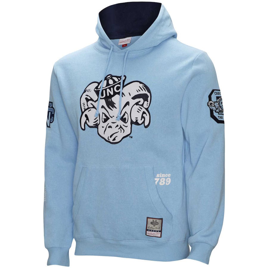 North Carolina Tar Heels NCAA Team Origins Fleece Hoodie Mitchell & Ness Blau - STADIUMDREAMS