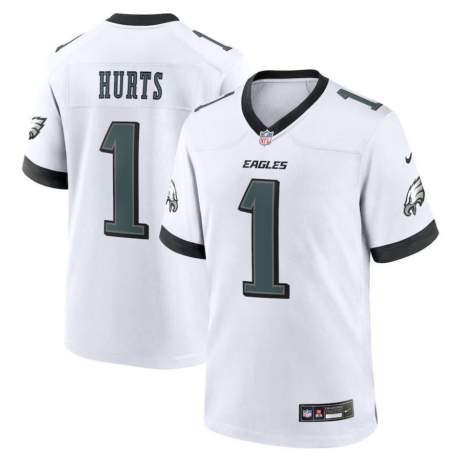 Jalen Hurts #1 Philadelphia Eagles Nike Road Game NFL Trikot Weiß - STADIUMDREAMS