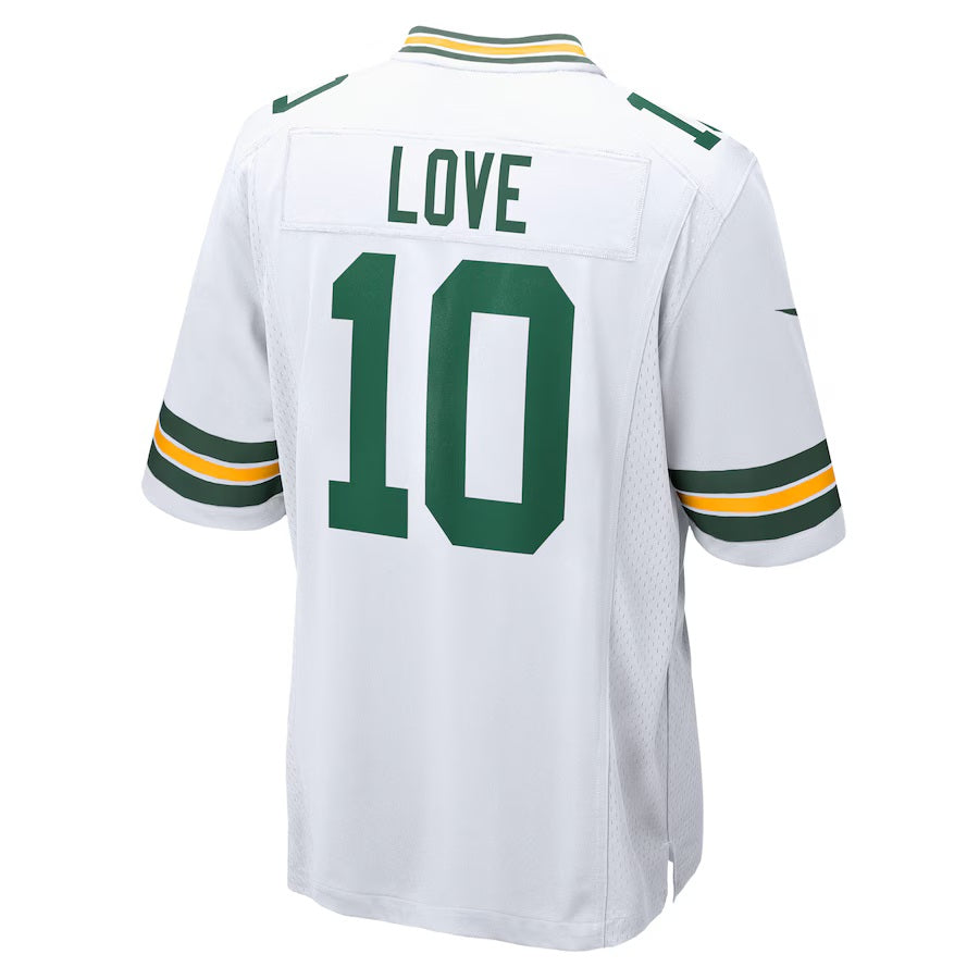 Jordan Love #10 Green Bay Packers Nike Road Game NFL Trikot Weiß - STADIUMDREAMS