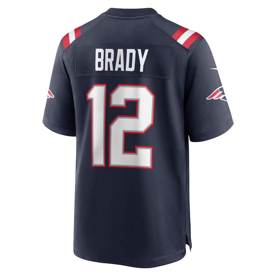 Tom Brady #12 New England Patriots Nike Game NFL Football Trikot Navy