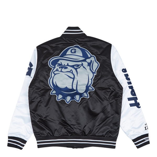 Georgetown Hoyas NCAA Team Origins Varsity Satin Jacke schwarz - STADIUMDREAMS