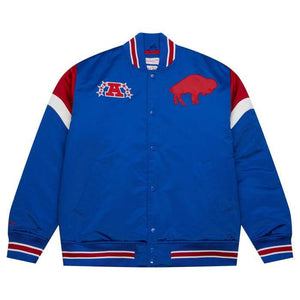 Buffalo Bills NFL Heavyweight Satin Jacke blau - STADIUMDREAMS