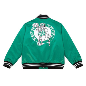 Boston Celtics NBA Heavyweight Satin Jacke grün - STADIUMDREAMS