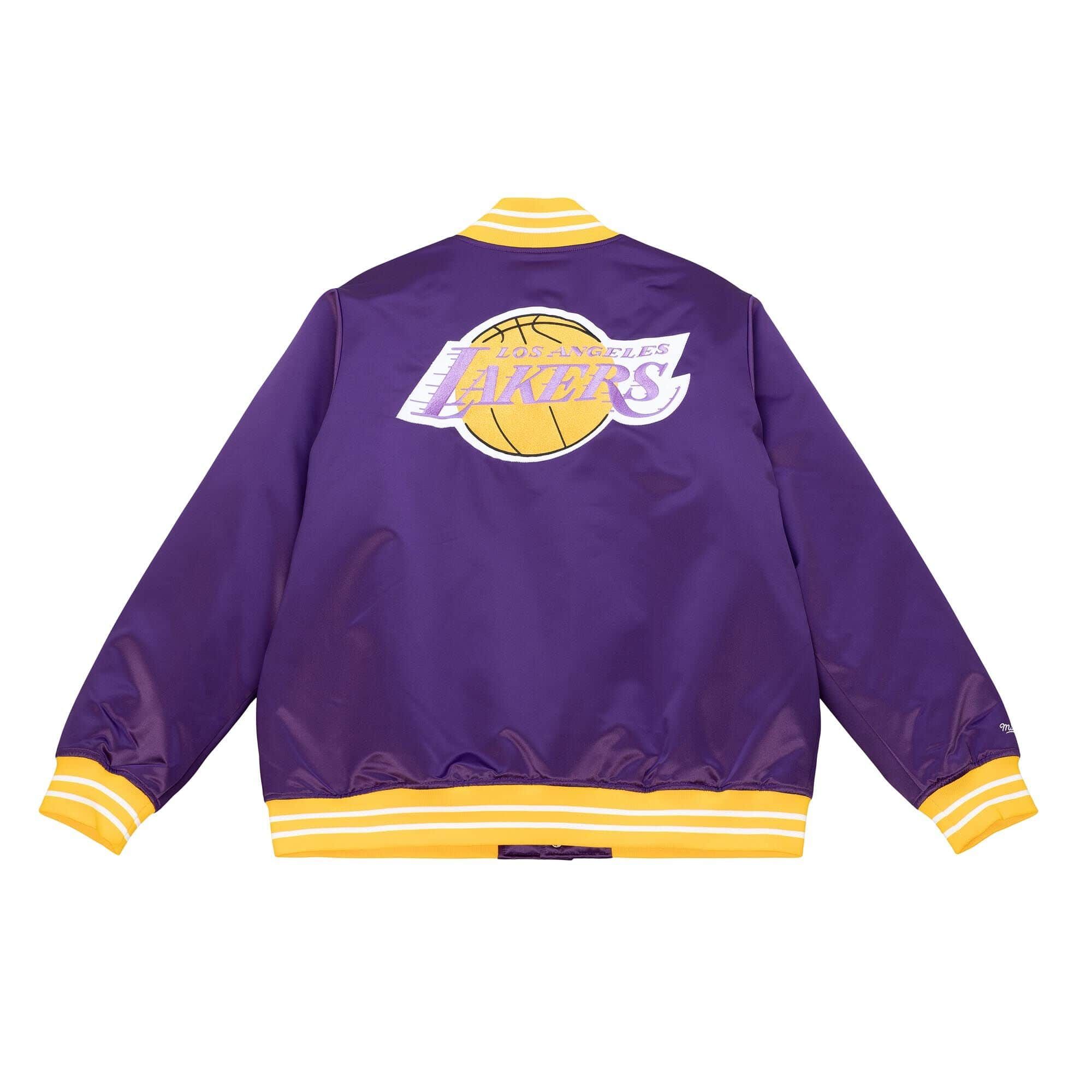 Los Angeles Lakers NBA Heavyweight Satin Jacke lila - STADIUMDREAMS