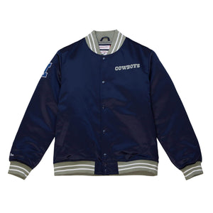 Dallas Cowboys NFL Heavyweight Satin Jacke navy - STADIUMDREAMS